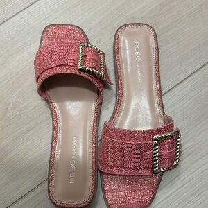 BCBGeneration Pink Tweed Sandal